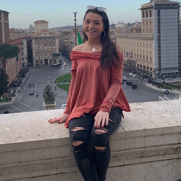 Free People Off the Shoulder Top - Picture 1 of 13